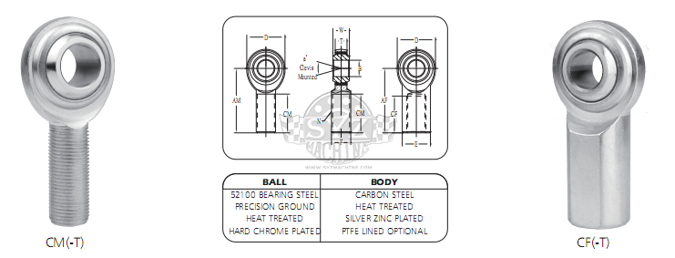 cm cf rod end