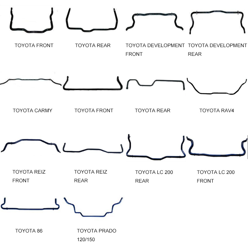 Front and rear sway bar for Toyota vehicles