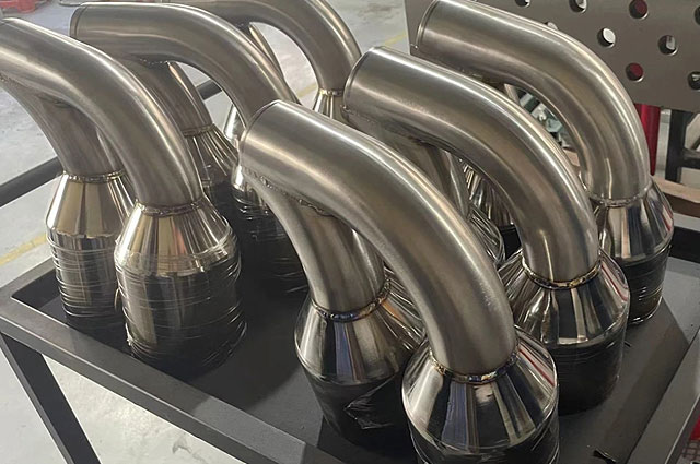 Titanium exhaust pipes for performance vehicles