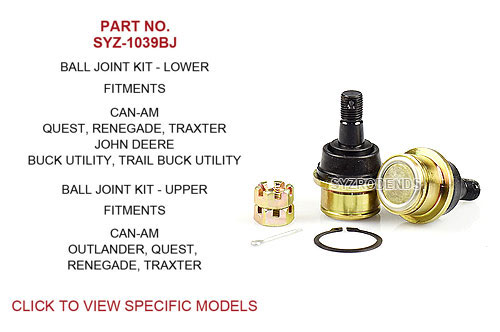 Can-Am Upper and Lower Ball Joint Kit 4130 SYZ-1039BJ