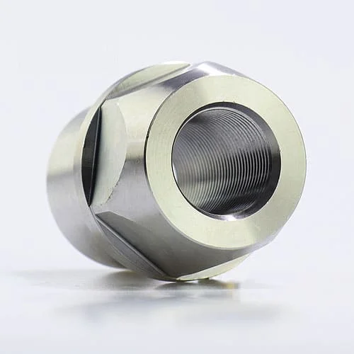 Round hex weld-in tube adapter