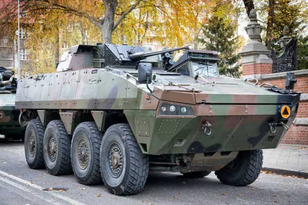 Military vehicle using rebuildable flex joints
