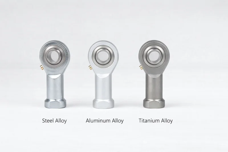 high speed rod end in 3 materialsconverted SYZ Rod Ends High speed rod end in three materials: steel alloy, aluminum alloy and titanium alloy