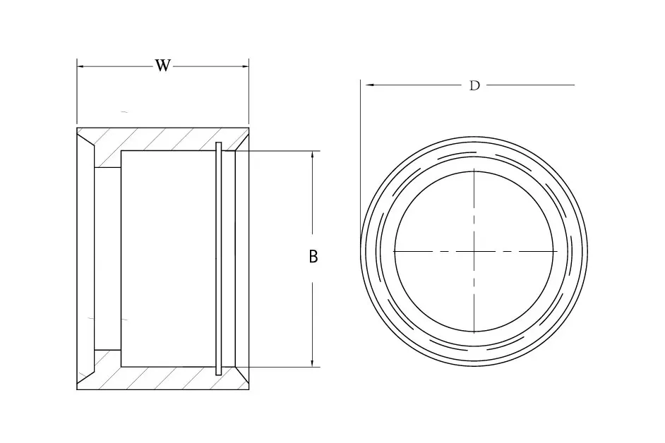 Uniball cup technical drawing